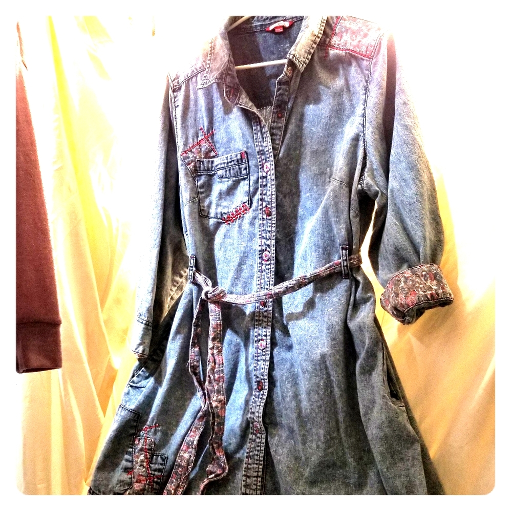 Denim dress, business casual or day
